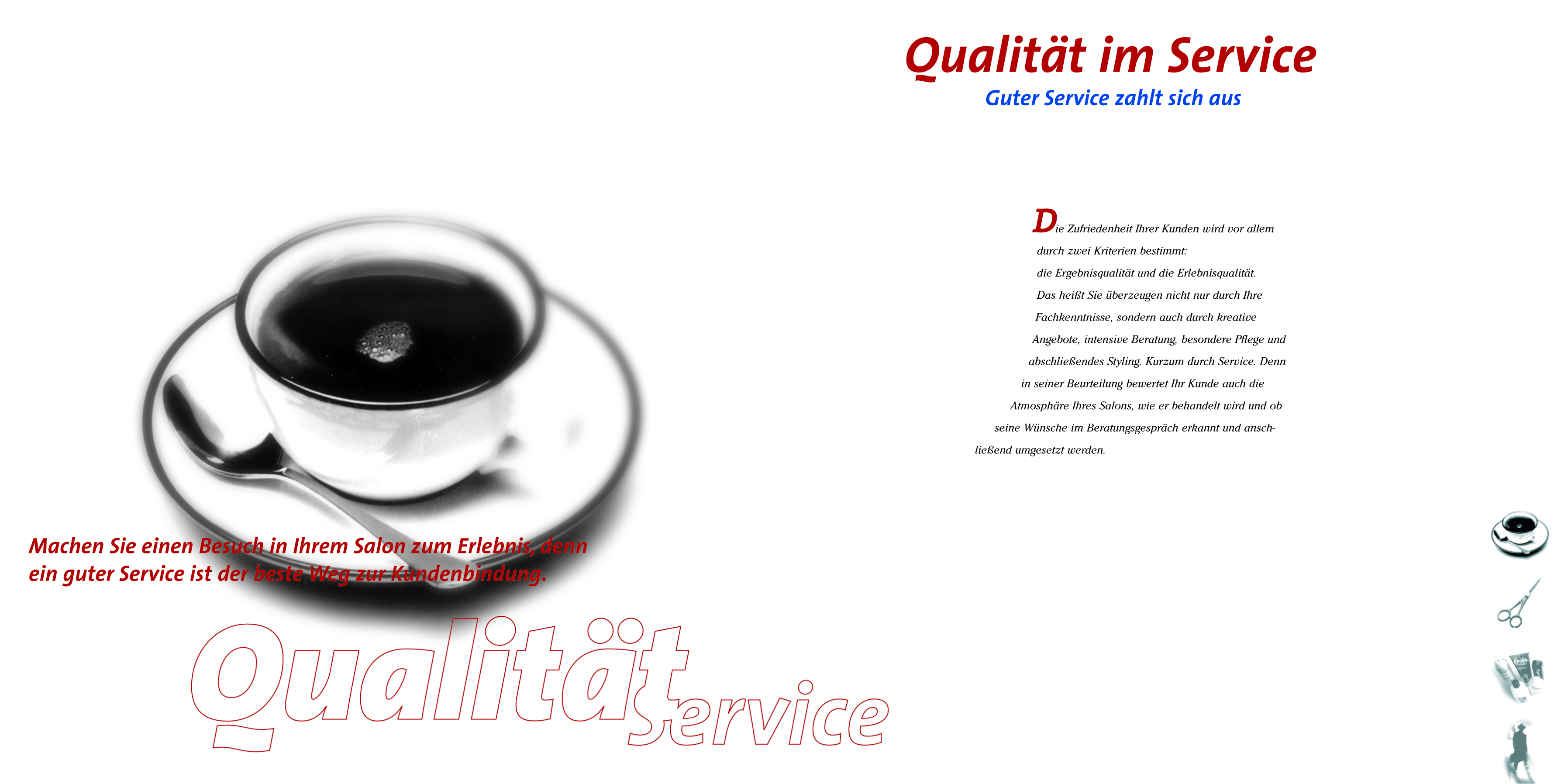 lpqm_argu_20Abbildung einer Doppelseite der Qualitätsbroschüre 'Qualität im Service'